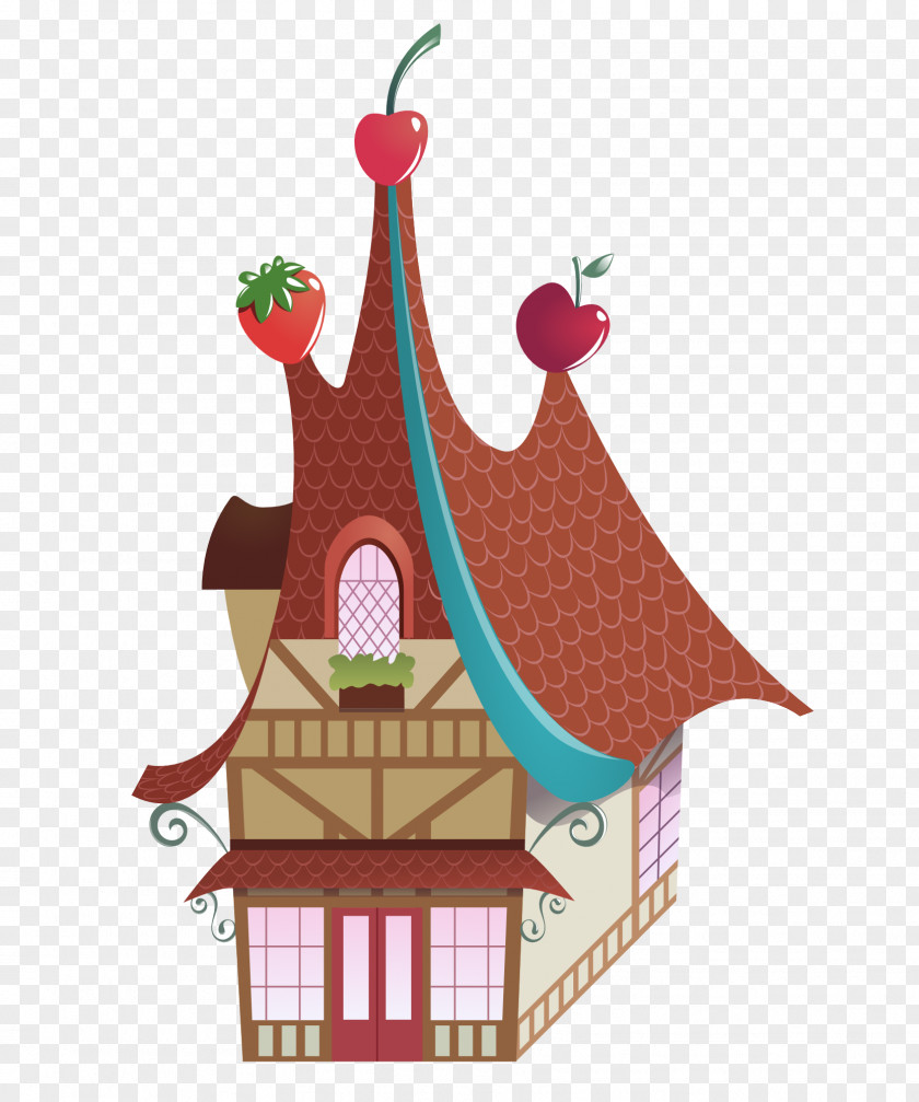 Ice Cream Shop Christmas Ornament Tree PNG