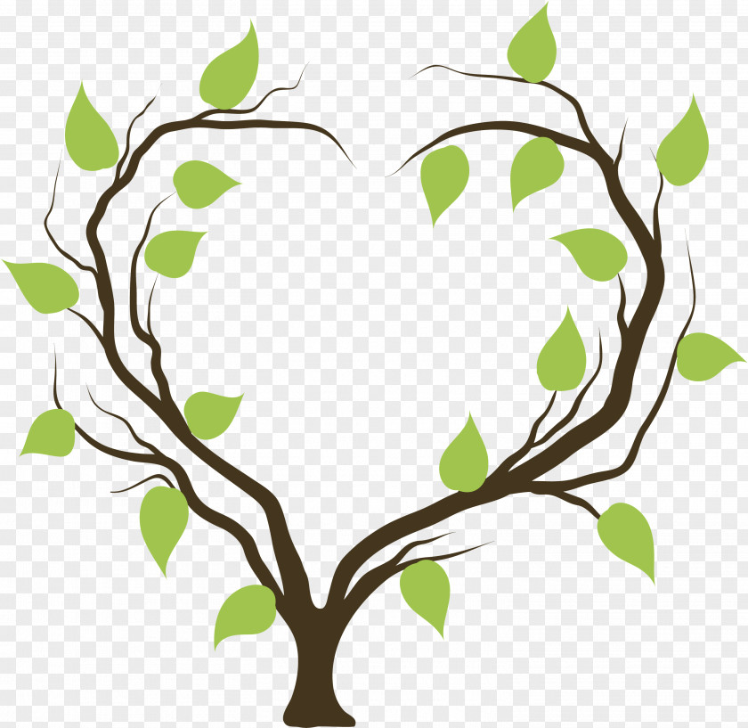Love Tree Heart Branch Clip Art PNG