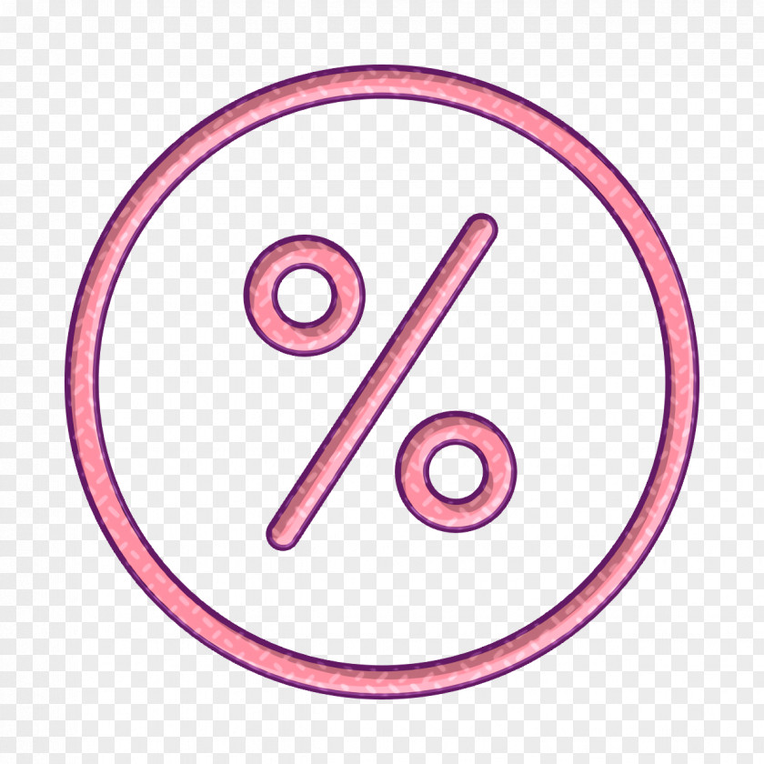 Percent Icon E-commerce Discount PNG
