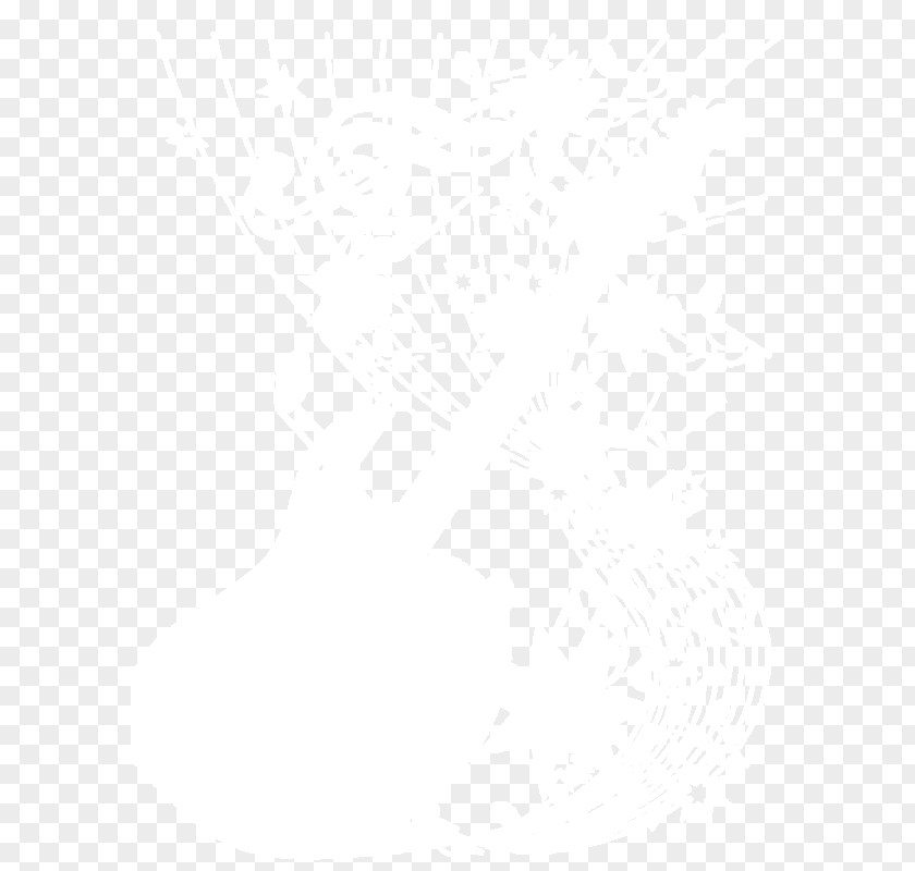 Guitar White Pattern PNG