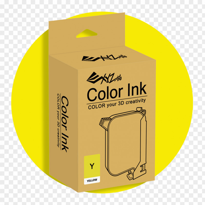 Printer Yellow Ink Cartridge Inkjet Printing PNG