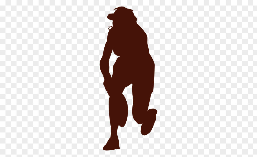 Silhouette Tennis Player PNG