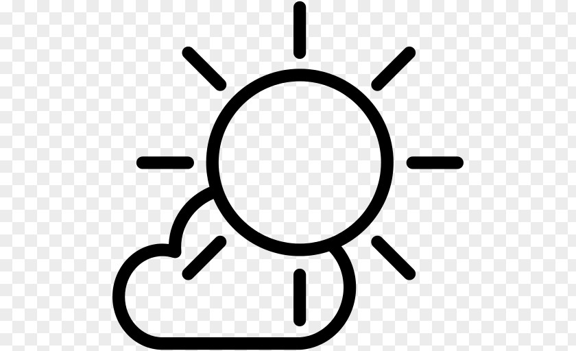 Sun Heat Pattern Icon Cloud Vector Graphics Weather Meteorology Illustration PNG