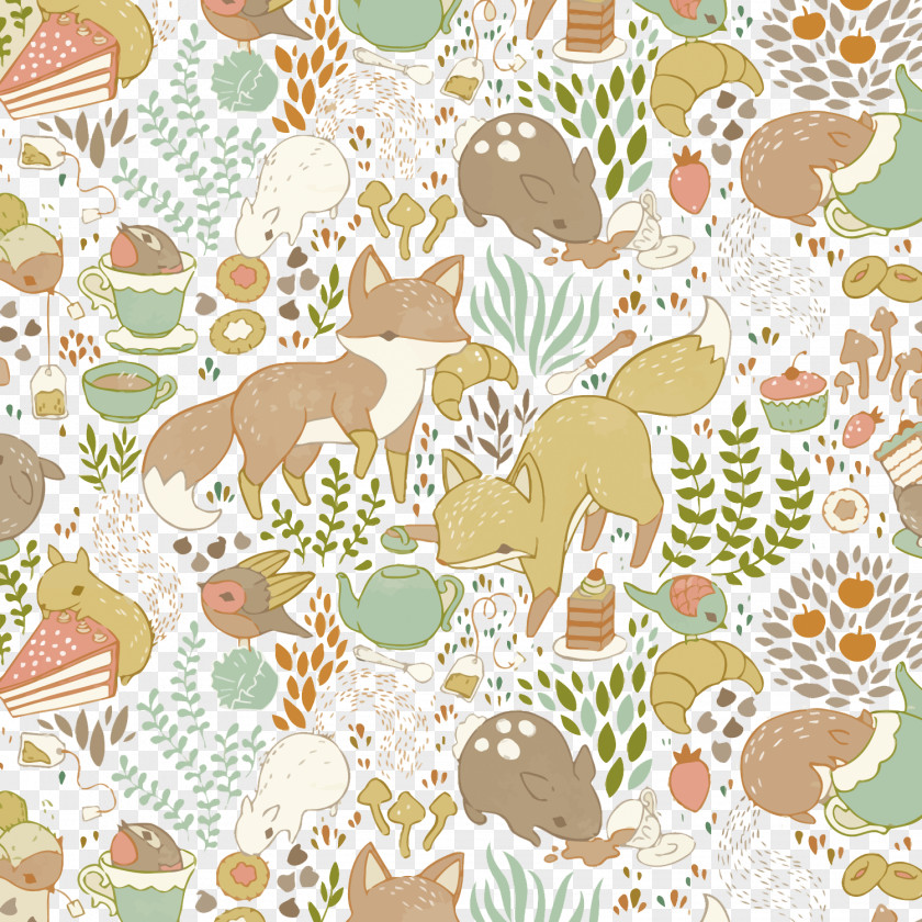 Vector Small Fresh Forest Animals Paper Animal Illustration PNG