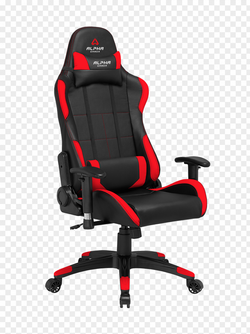 Chair Gamer Red Electronic Sports Black PNG
