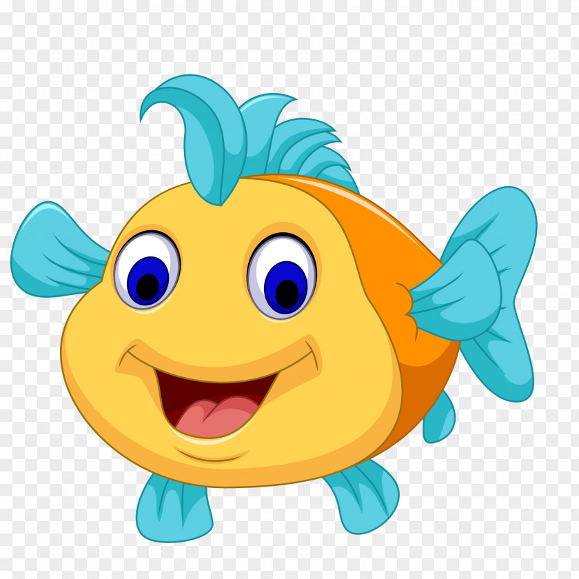 Cute Cartoon Fish Vector Royalty-free Illustration PNG