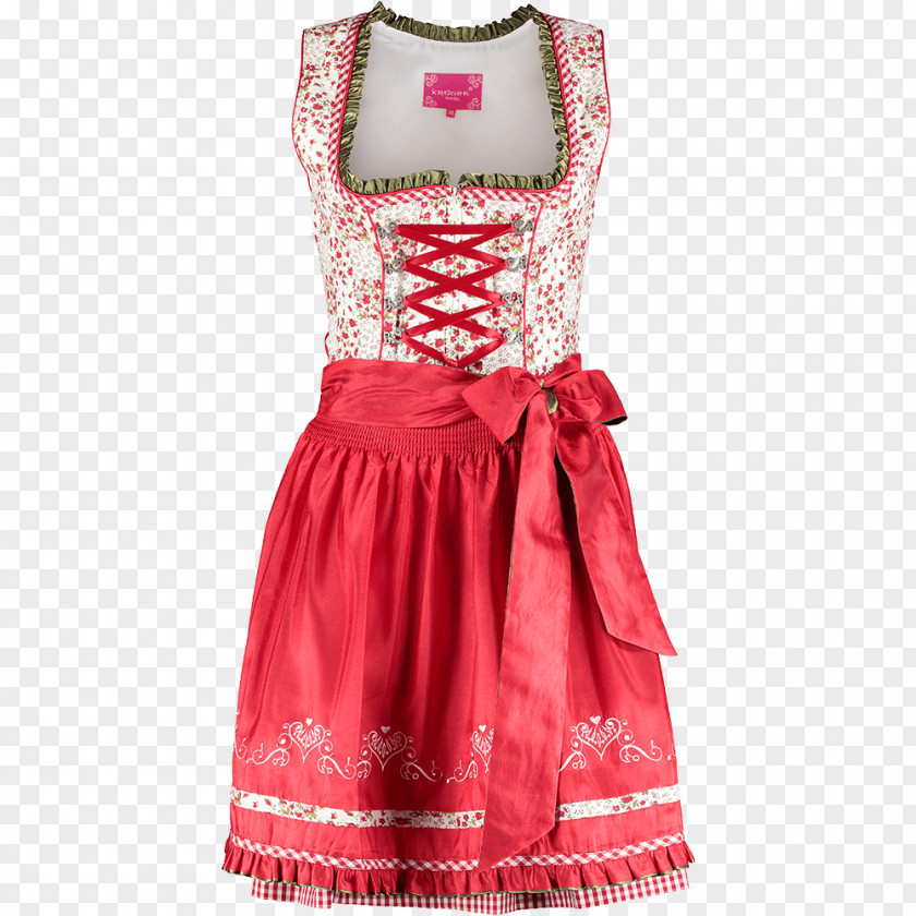 Dress Dirndl Folk Costume Cocktail Oktoberfest PNG