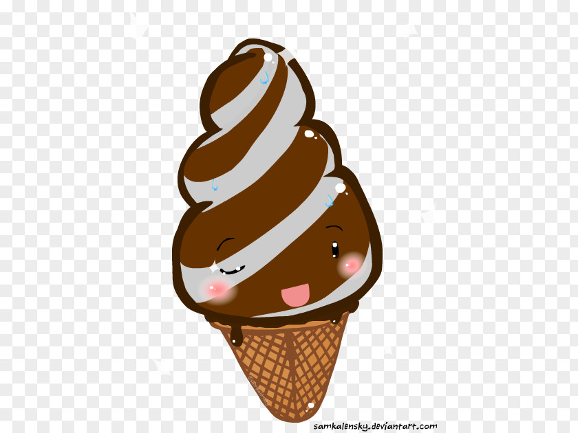 Four-ball Ice Cream Chocolate Sundae Neapolitan Cones PNG