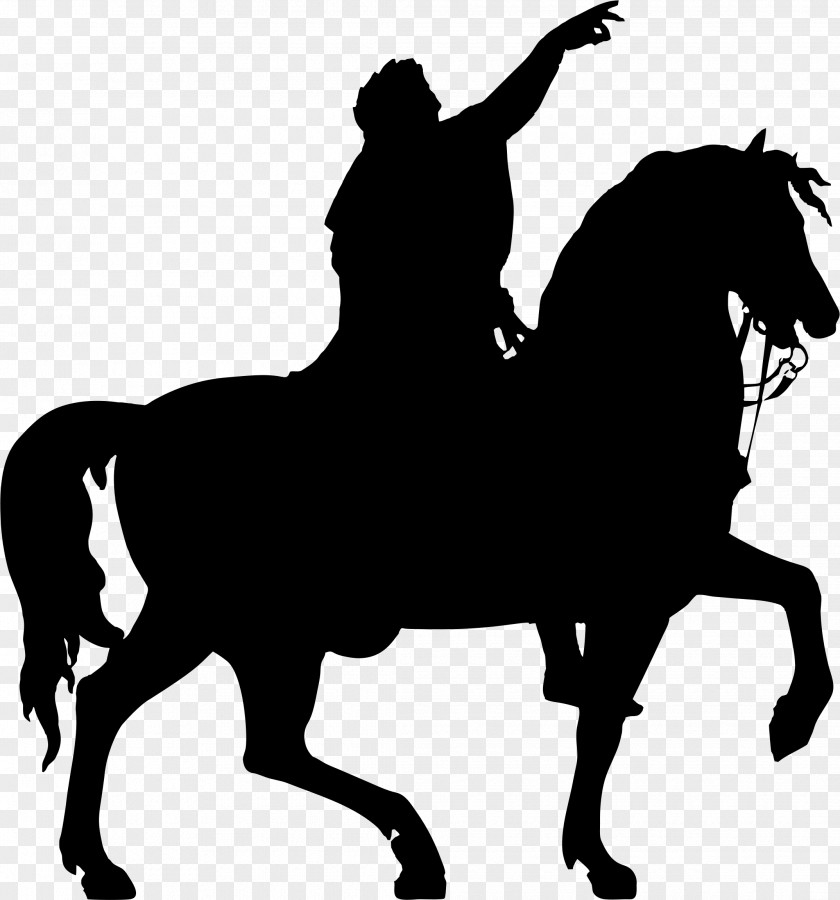 Horse Riding Equestrian Statue Silhouette PNG