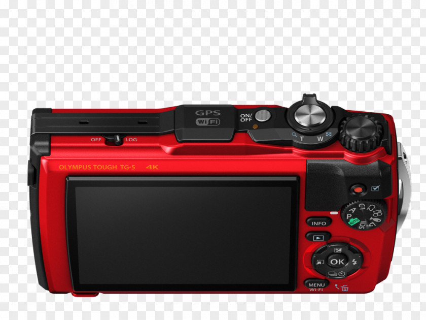 Camera Olympus Tough TG-4 Stylus TG-5 Digital (Red) Point-and-shoot PNG