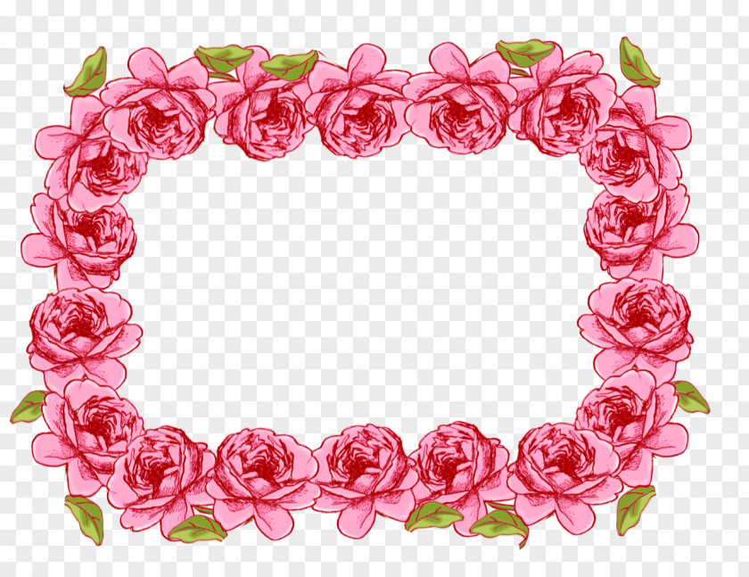 Pink Picture Frames Rose Clip Art PNG