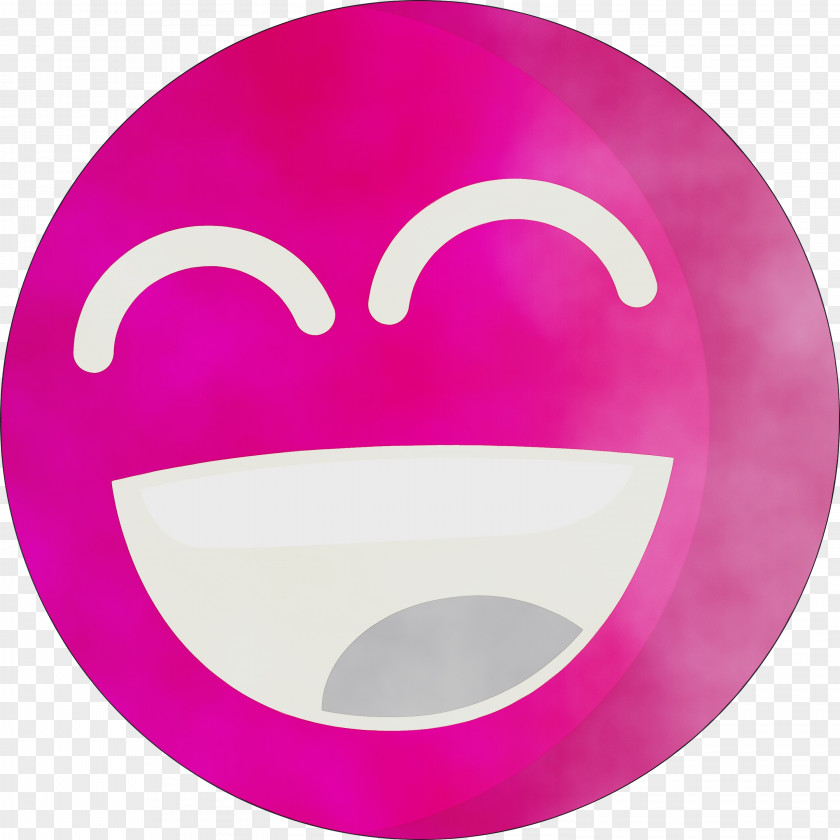 Smiley Circle Pink M Font Meter PNG