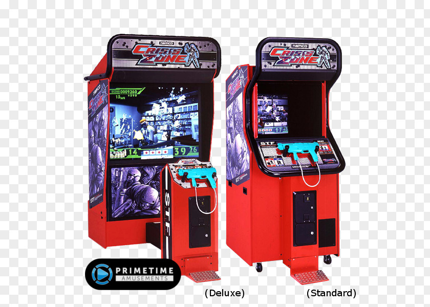 Crisis Team Arcade Cabinet Zone Time II 3 Area 51 PNG