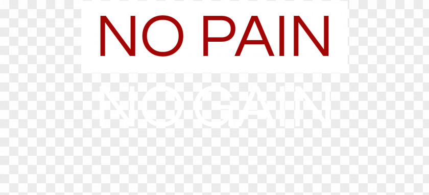 No Pain Gain Logo Brand Line PNG