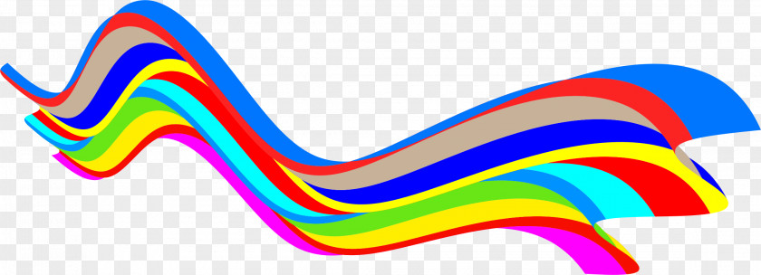 Rainbow Wave Clip Art PNG