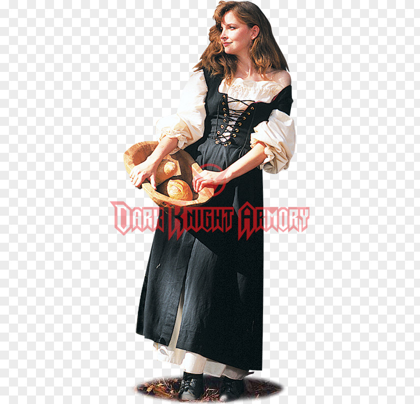 Dress Middle Ages Costume English Medieval Clothing PNG
