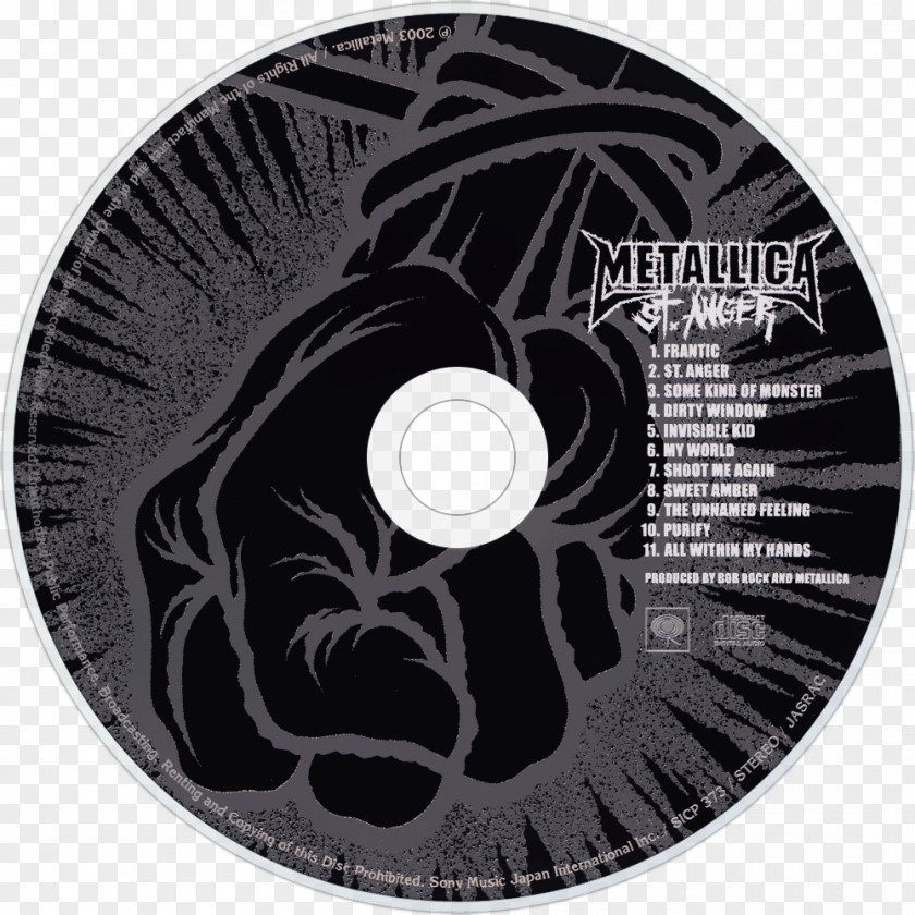 Metallica Compact Disc St. Anger Reload Album PNG