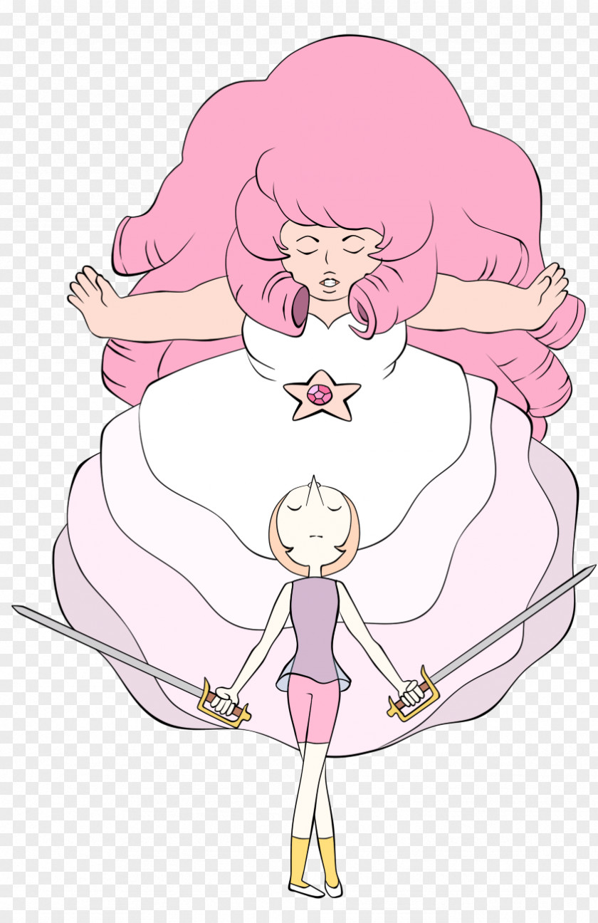 Steven Universe Rose Quartz Pearl Fan Art Gemstone PNG