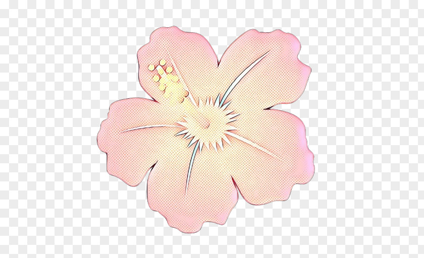 Wildflower Mallow Family Pink Flower Cartoon PNG