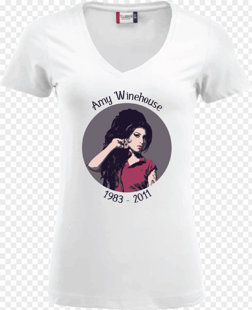 Amy Winehouse T-shirt White Textile Printing Sleeve PNG