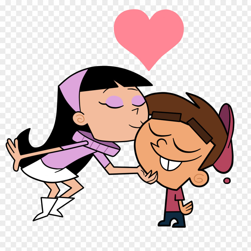 Kiss Timmy Turner Trixie Tang Tootie Frederator Studios PNG