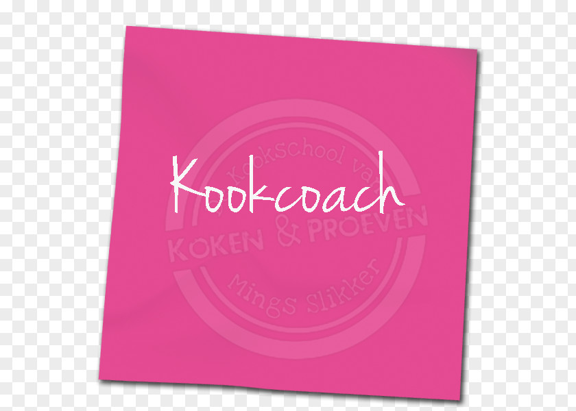 Kook Pink M Rectangle Brand Font PNG