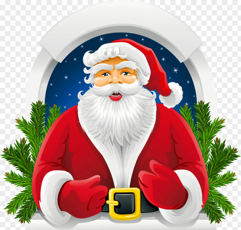 Santa Claus Christmas Card Clip Art PNG