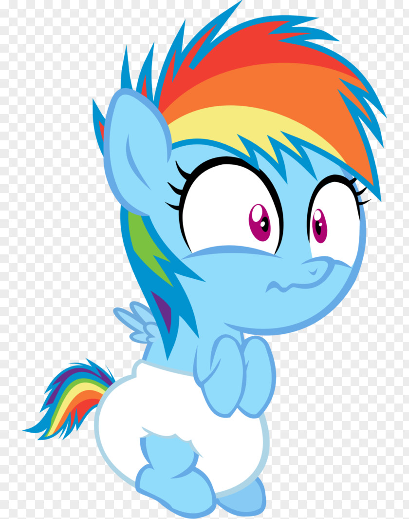 Sweety Diapers Foal Rainbow Dash Pony Cuteness Filly PNG
