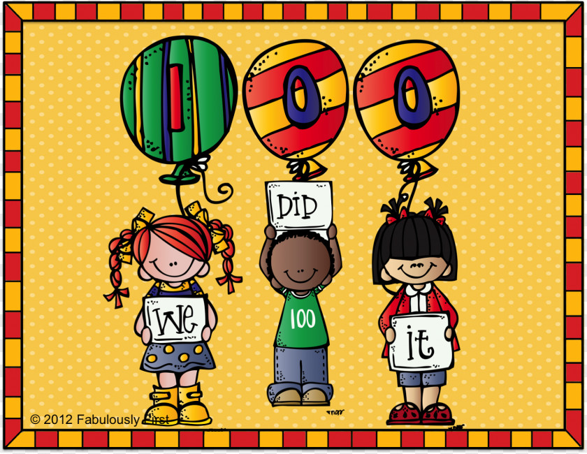 100 Day Cliparts School Blog Clip Art PNG