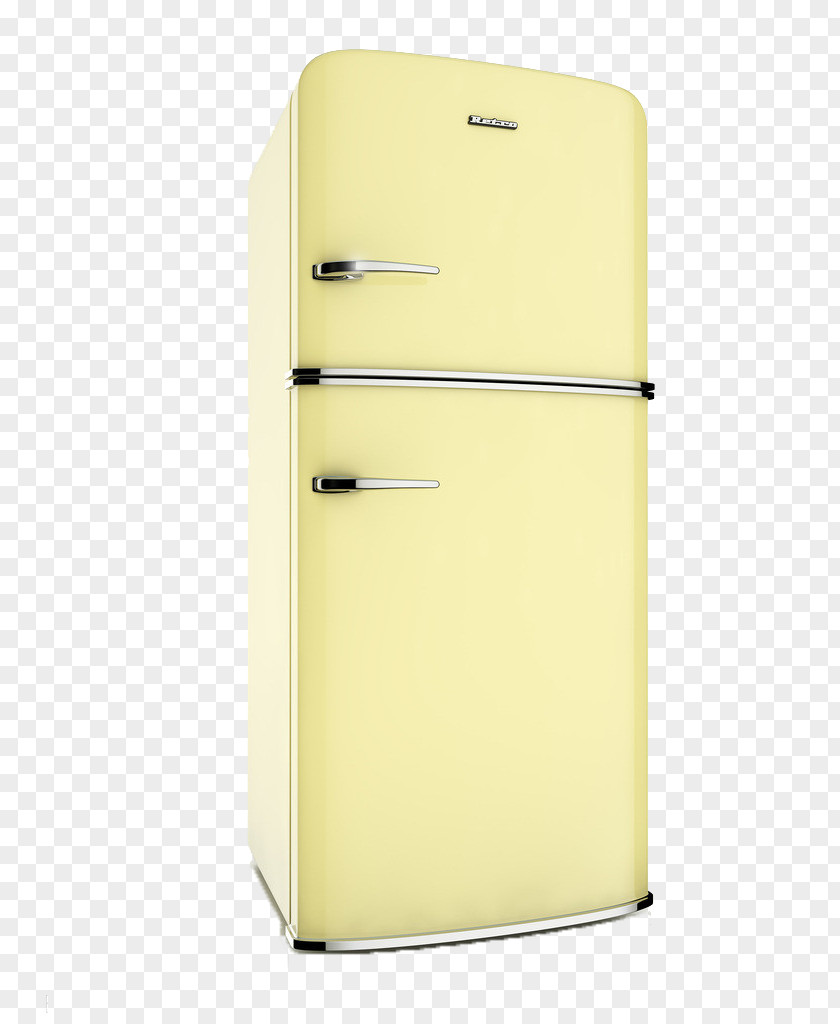 Cartoon Refrigerator Yellow PNG