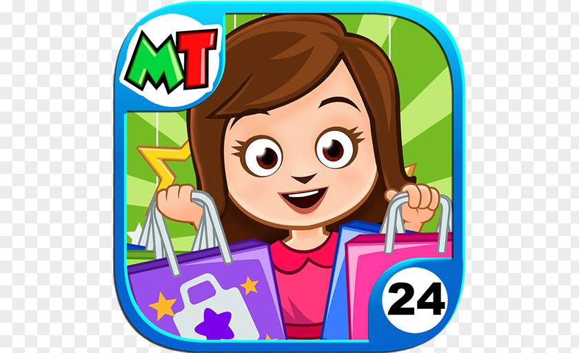 Magic Kinder Official App Free Kids Games My Town : Shopping Mall ICEE™ Amusement Park Home Dollhouse Amazon.com Best Friends' House PNG
