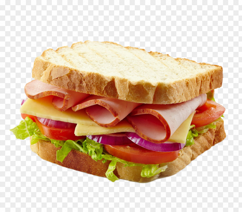 Sausage Tomato Bread Holder Ham Sandwich And Cheese Breakfast PNG
