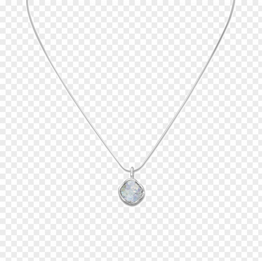 Silver Necklace Locket Earring Roman Glass PNG