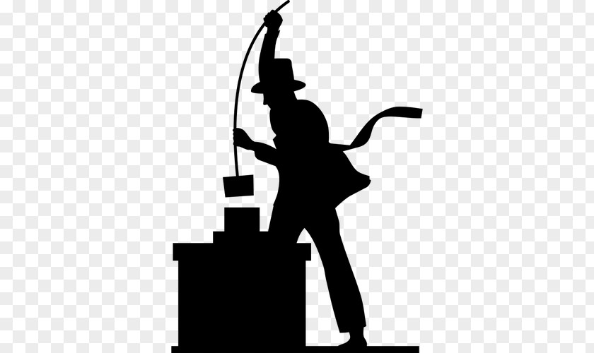 Smoky Black And White Chimney Sweep Flue Fireplace PNG
