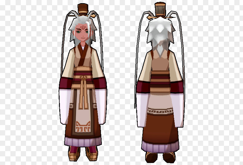 Sylph Robe Costume Design Character Armour PNG