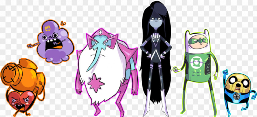 Time Concept Green Lantern Corps Finn The Human Marceline Vampire Queen Superhero PNG