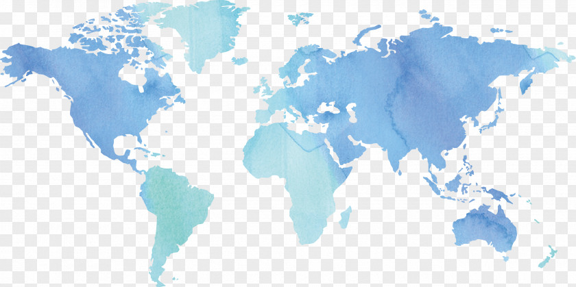 Ink World Map Globe PNG