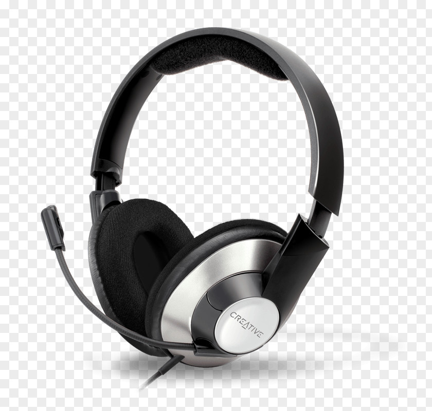 Microphone Headphones Headset Creative Technology Loudspeaker PNG