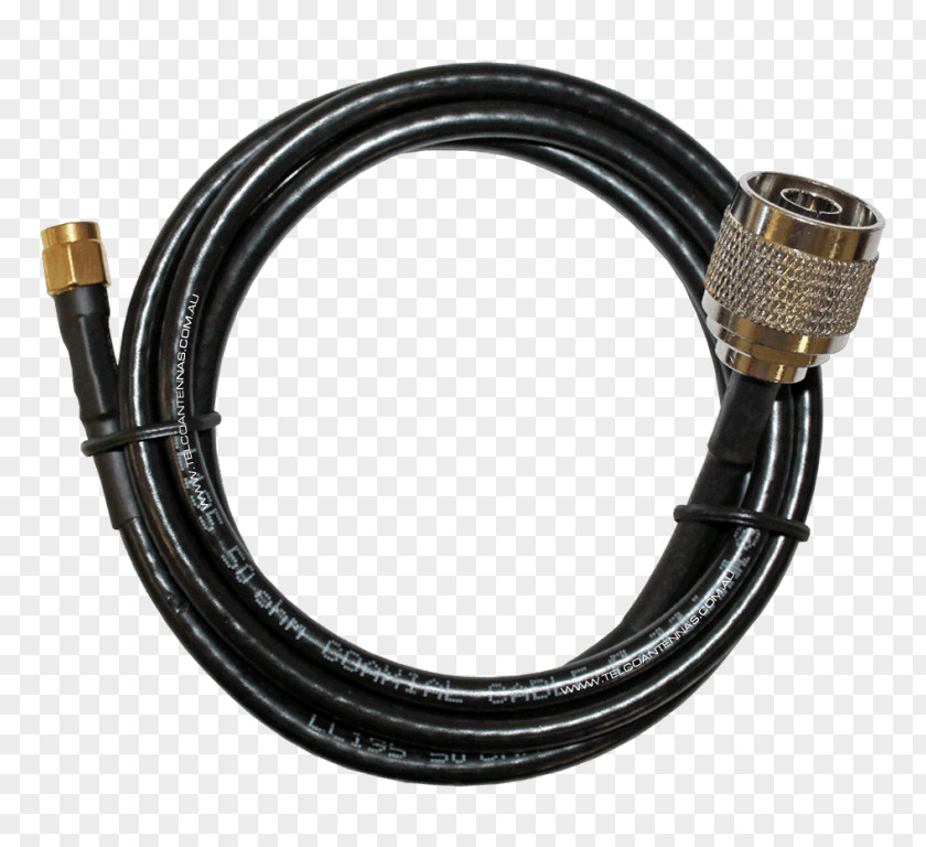 SMA Connector Electrical RCA Coaxial Cable PNG