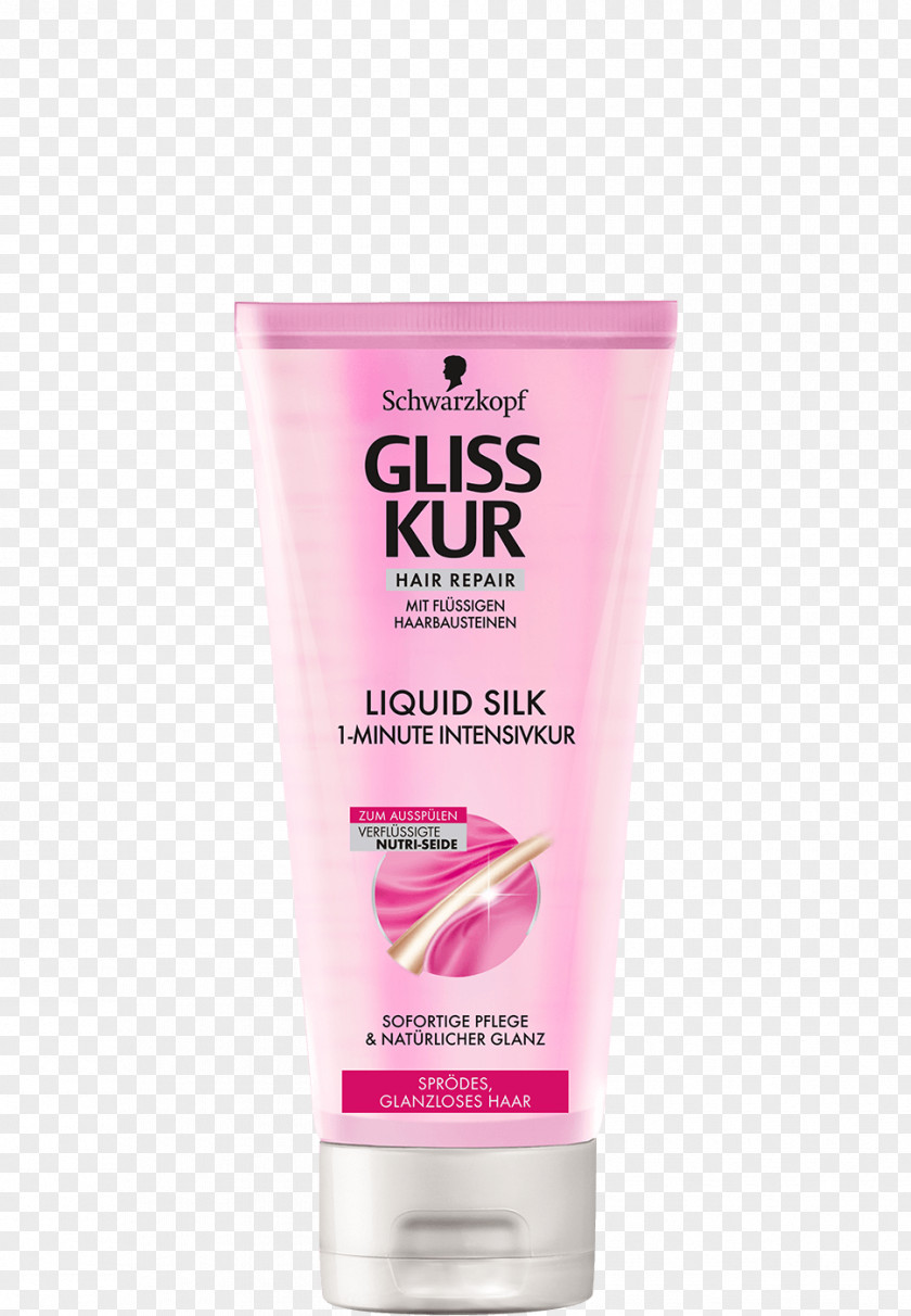 Liquid Cream Gliss Kur 1 Min Intensivkur Silk 200ml Schwarzkopf Lotion PNG