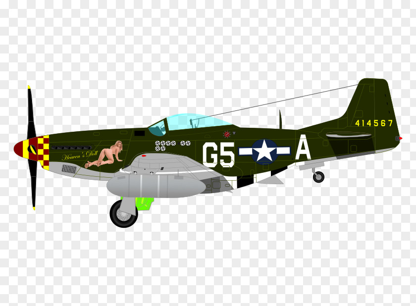 Mustang North American P-51 Airplane Fighter Aircraft Clip Art PNG