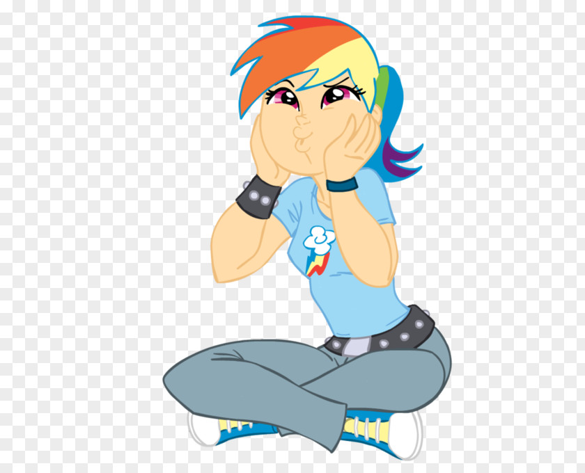 Rainbow Dash Human PNG