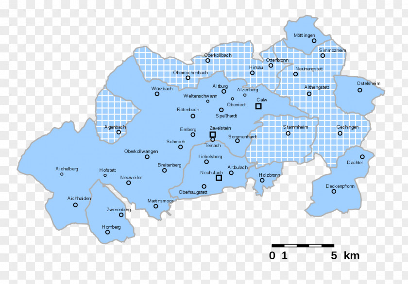 1800 Oberamt Calw Map Meistern PNG