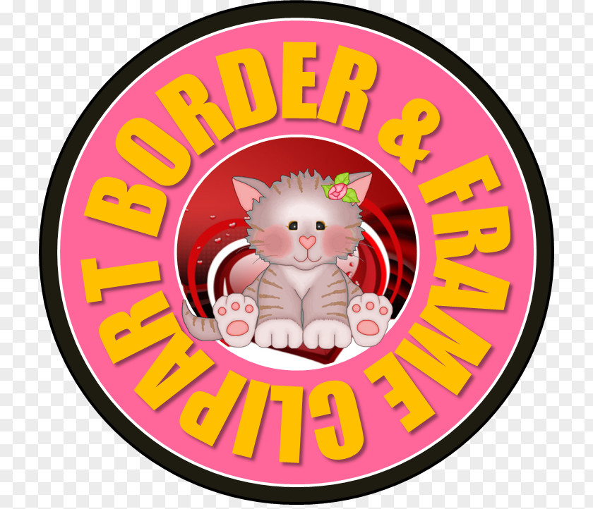 Cat Pink M Cartoon Clip Art PNG