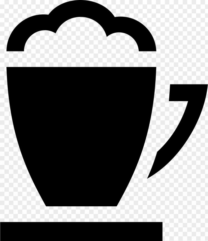 Coffee Icon White Black M Clip Art PNG