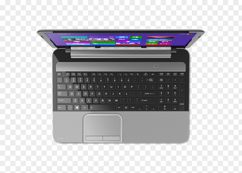 Toshiba Satellite Netbook Laptop Intel Computer Keyboard PNG