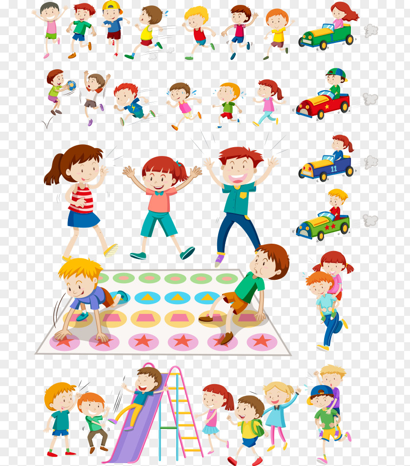Vector Kids Playing Games Child Royalty-free Play Illustration PNG