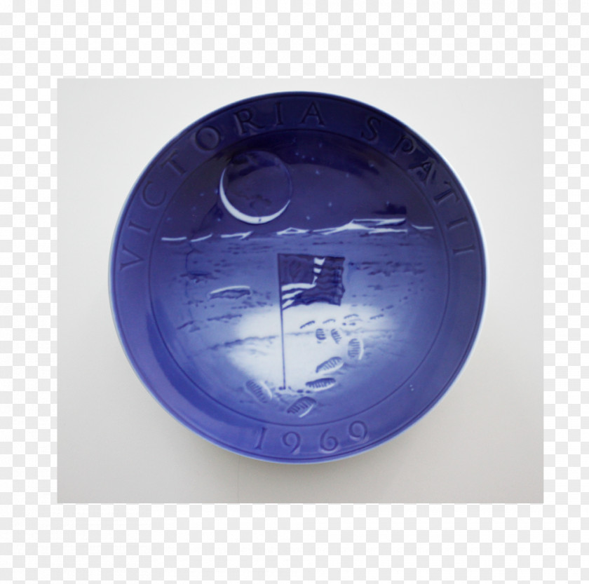 Gray Metal Plate Cobalt Blue PNG