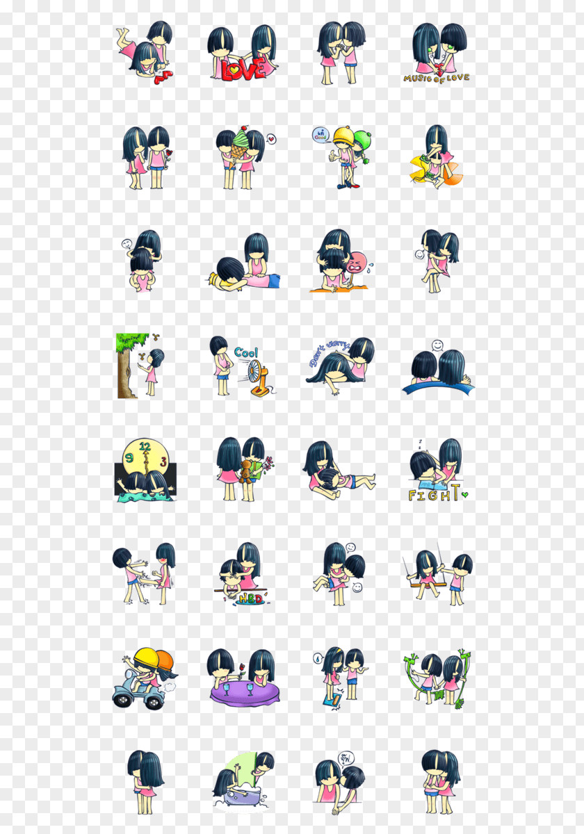 Lovely Parting Line Sticker LINE Naver Japan PNG