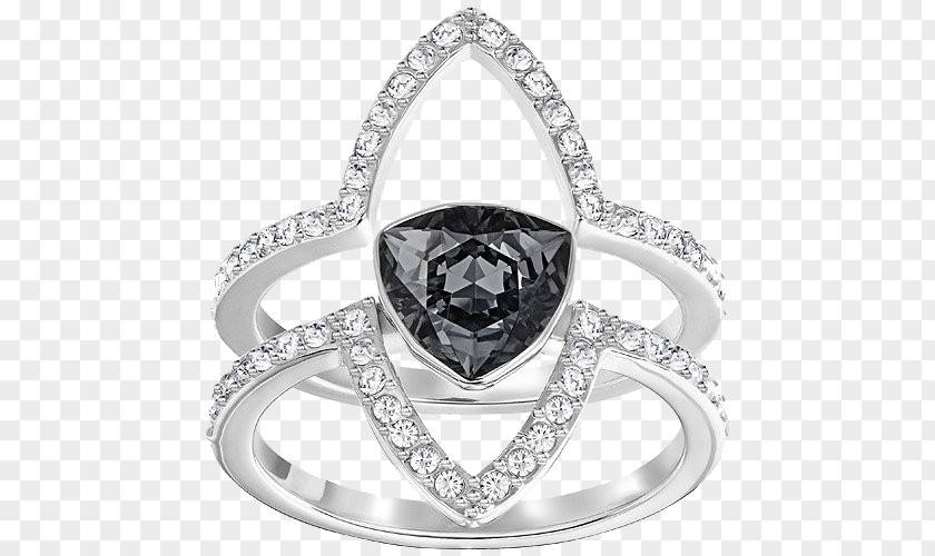 Swarovski Jewelry Black Ring AG Jewellery Online Shopping PNG